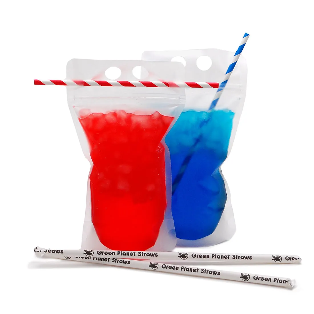 16oz Pouch - 5" x 9"   3"BG 3.6 mil Beverage To-Go Zipper Pouch, 1000/CS