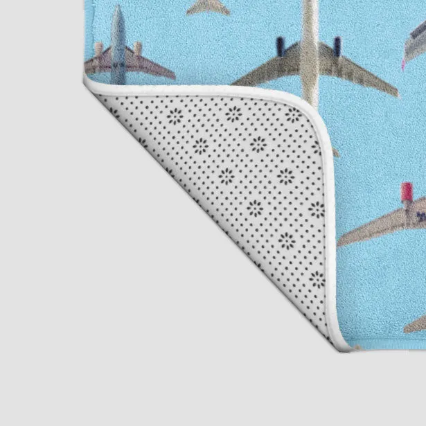 Airplane Above - Bath Mat