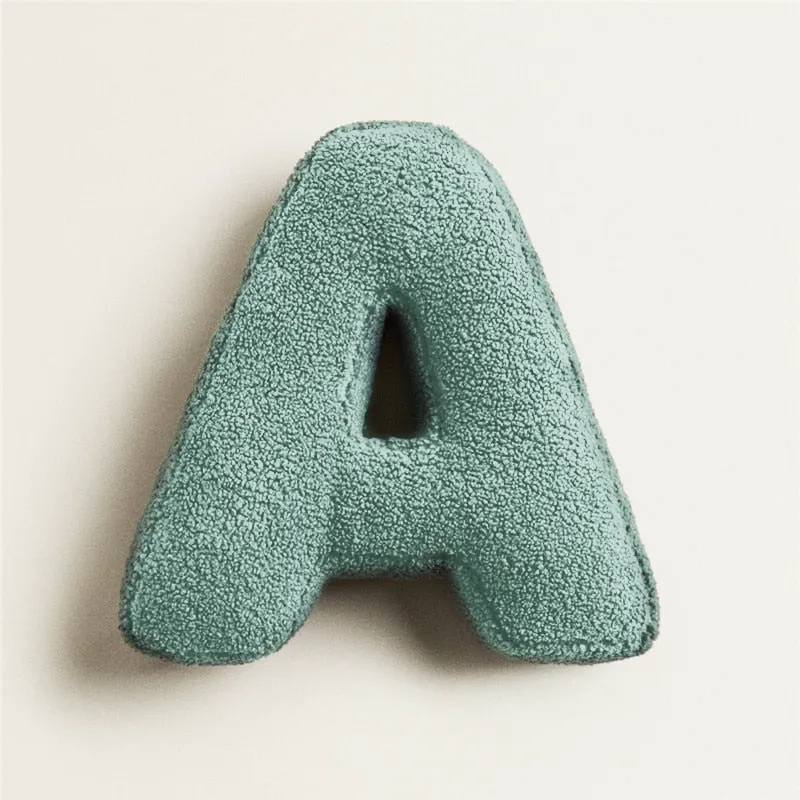 Alphabet Letter Fleece Pillows