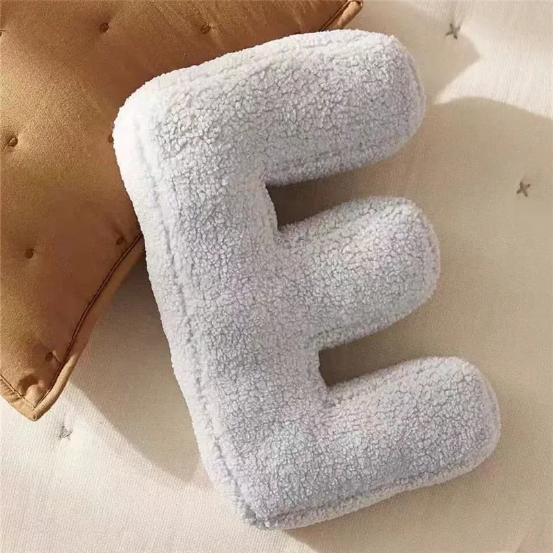 Alphabet Letter Fleece Pillows