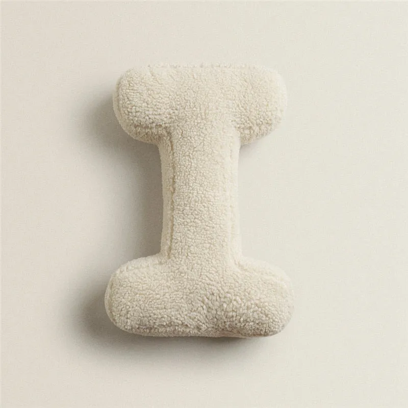 Alphabet Letter Fleece Pillows