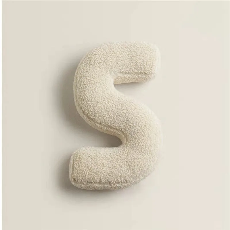 Alphabet Letter Fleece Pillows