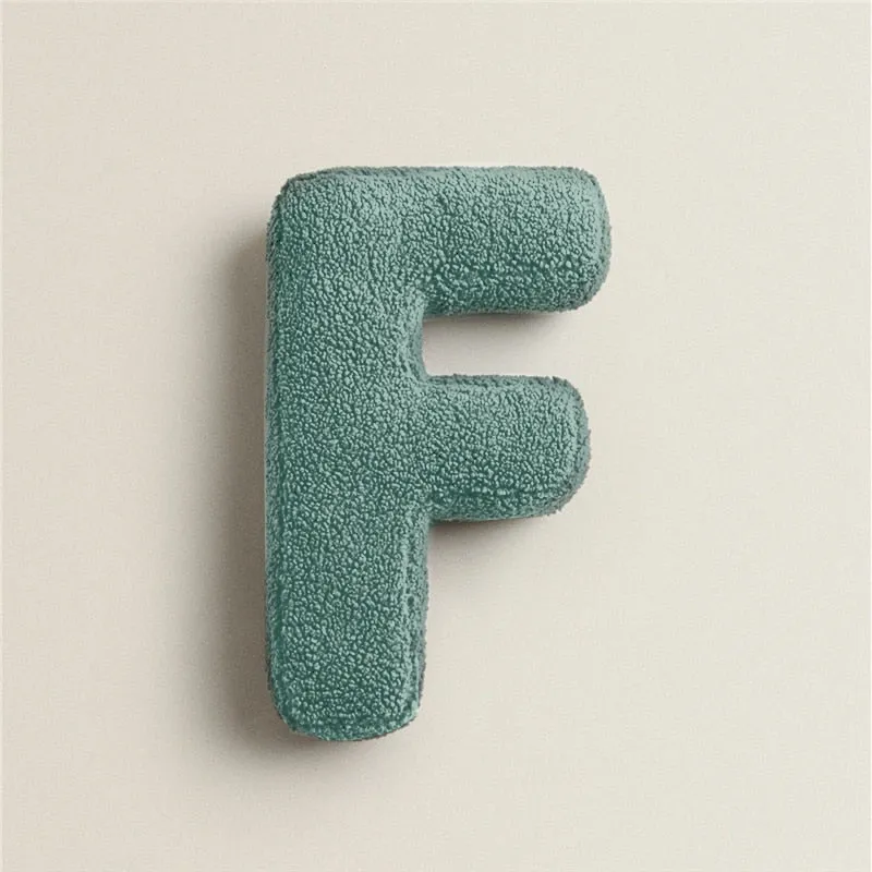 Alphabet Letter Fleece Pillows