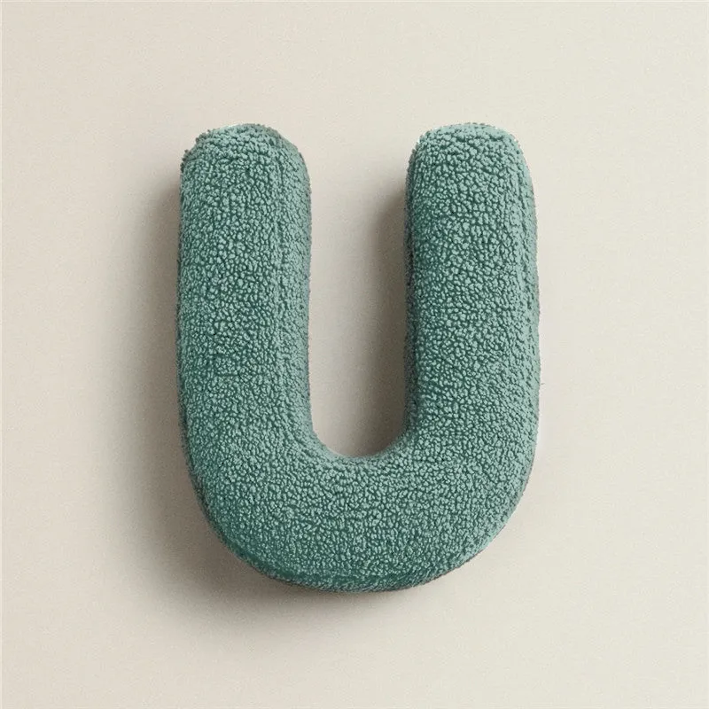 Alphabet Letter Fleece Pillows