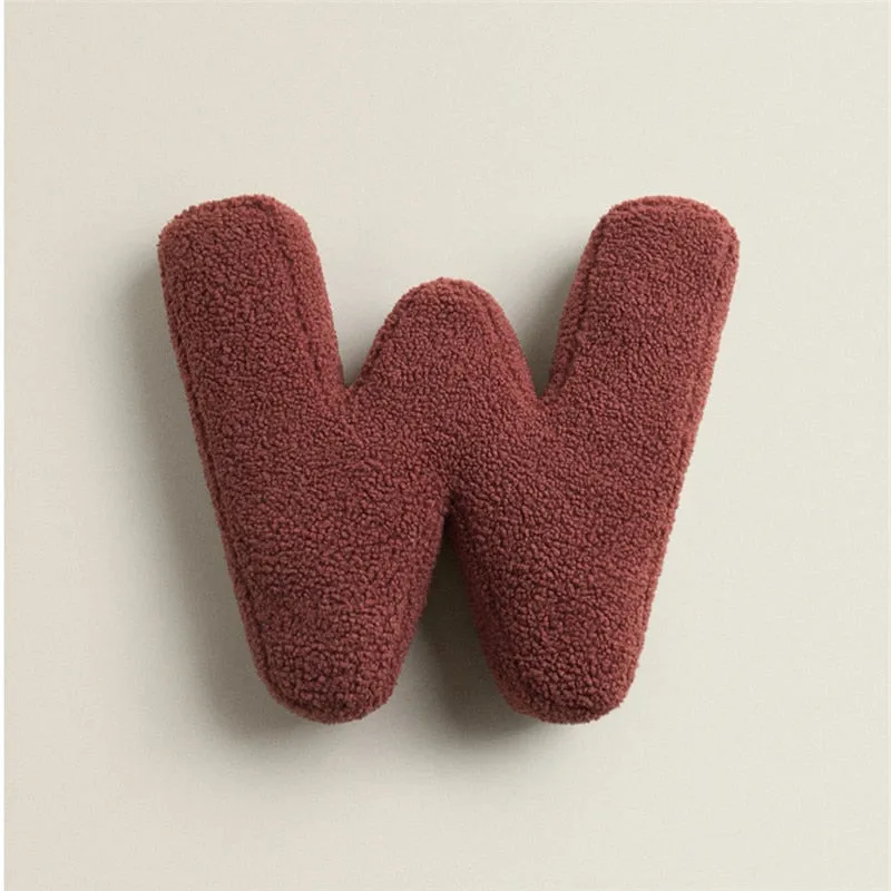Alphabet Letter Fleece Pillows