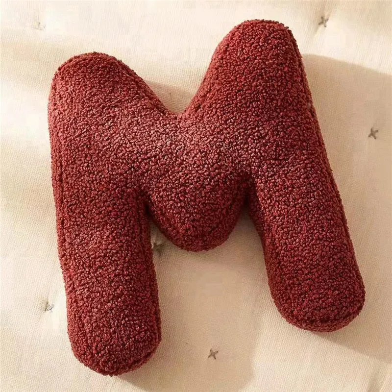 Alphabet Letter Fleece Pillows