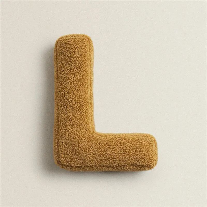 Alphabet Letter Fleece Pillows