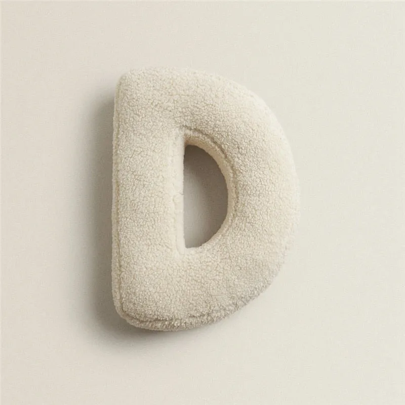 Alphabet Letter Fleece Pillows