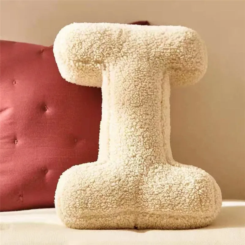 Alphabet Letter Fleece Pillows