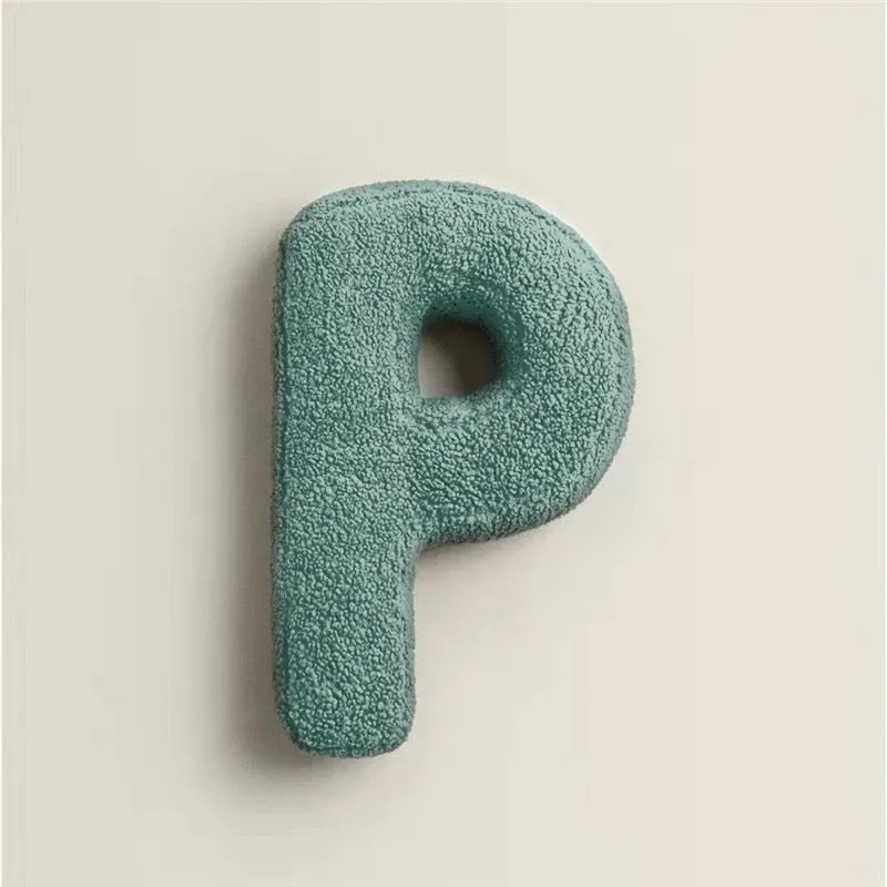 Alphabet Letter Fleece Pillows