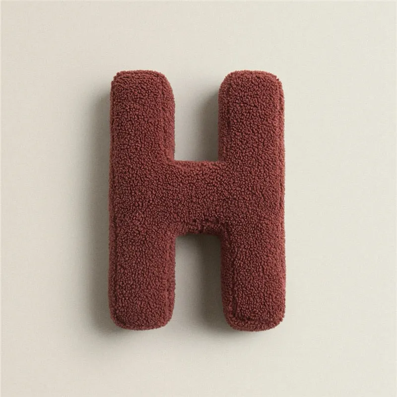 Alphabet Letter Fleece Pillows