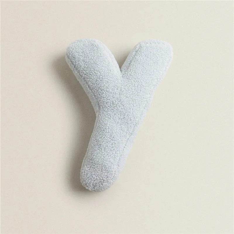 Alphabet Letter Fleece Pillows