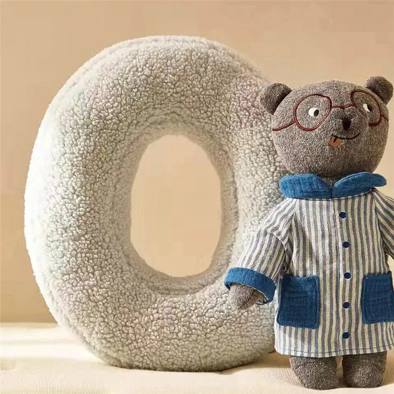 Alphabet Letter Fleece Pillows