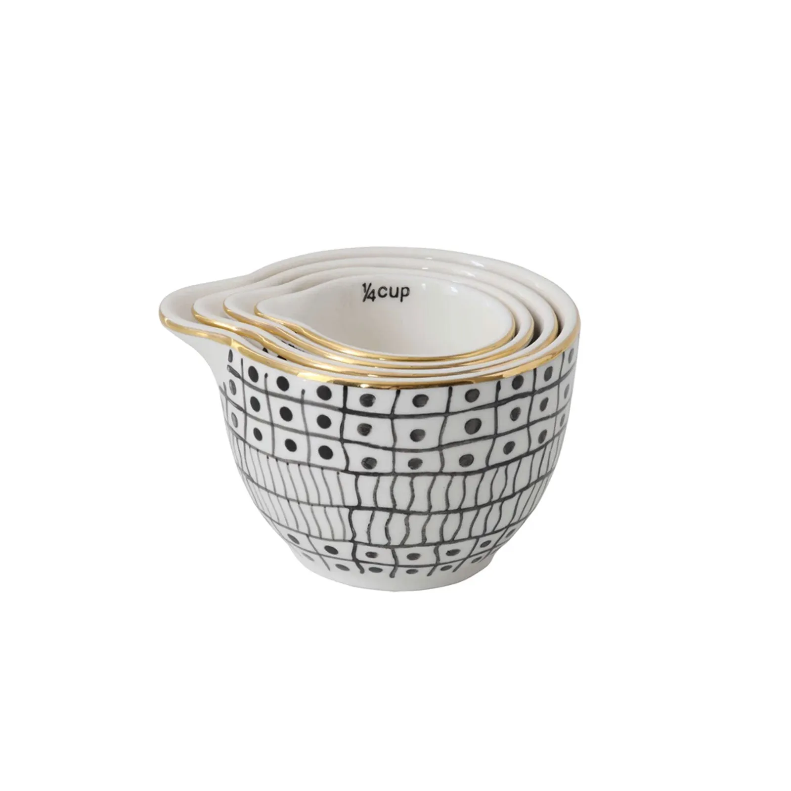 Assorted Pattern Measuring Cups