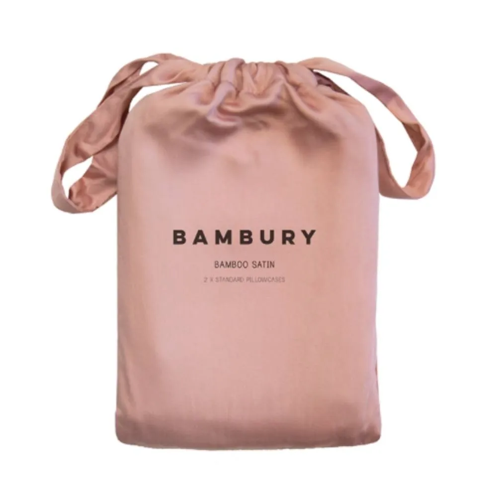 Bambury Bamboo Satin Pillowcase Pair