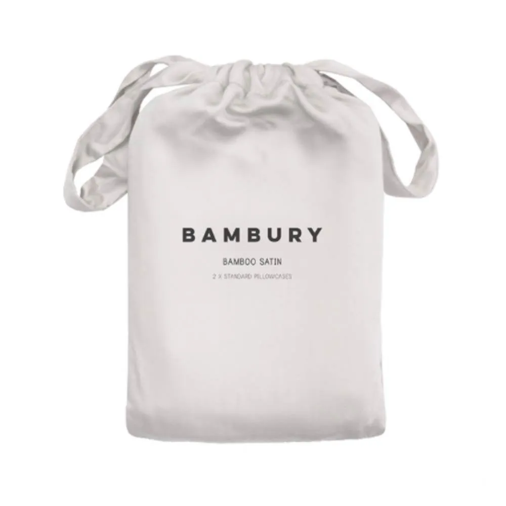 Bambury Bamboo Satin Pillowcase Pair