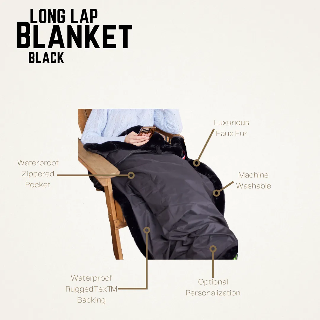 Black Long Lap Blanket