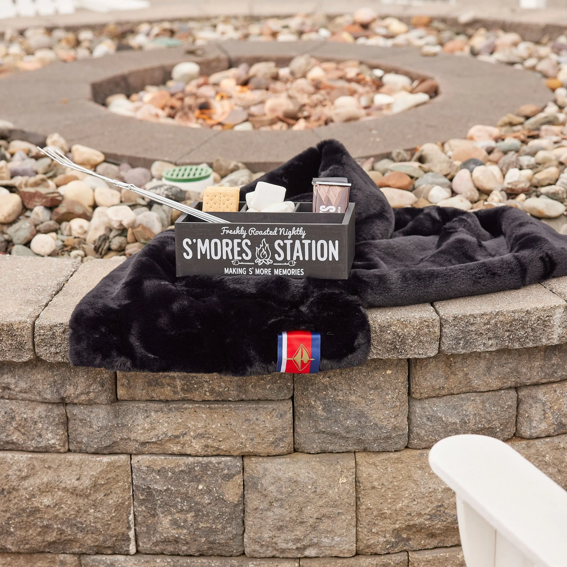 Black Long Lap Blanket