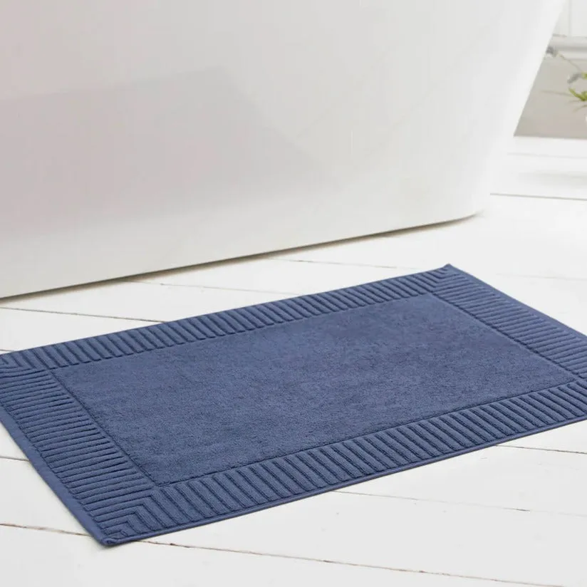 Bliss Pima Cotton Bath Mat - Denim