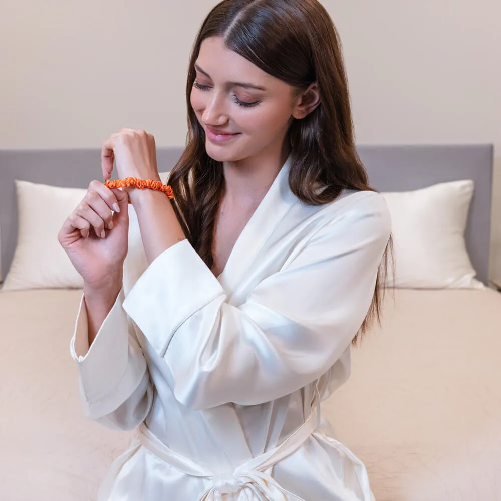 Blissy Skinny Scrunchies - Coral