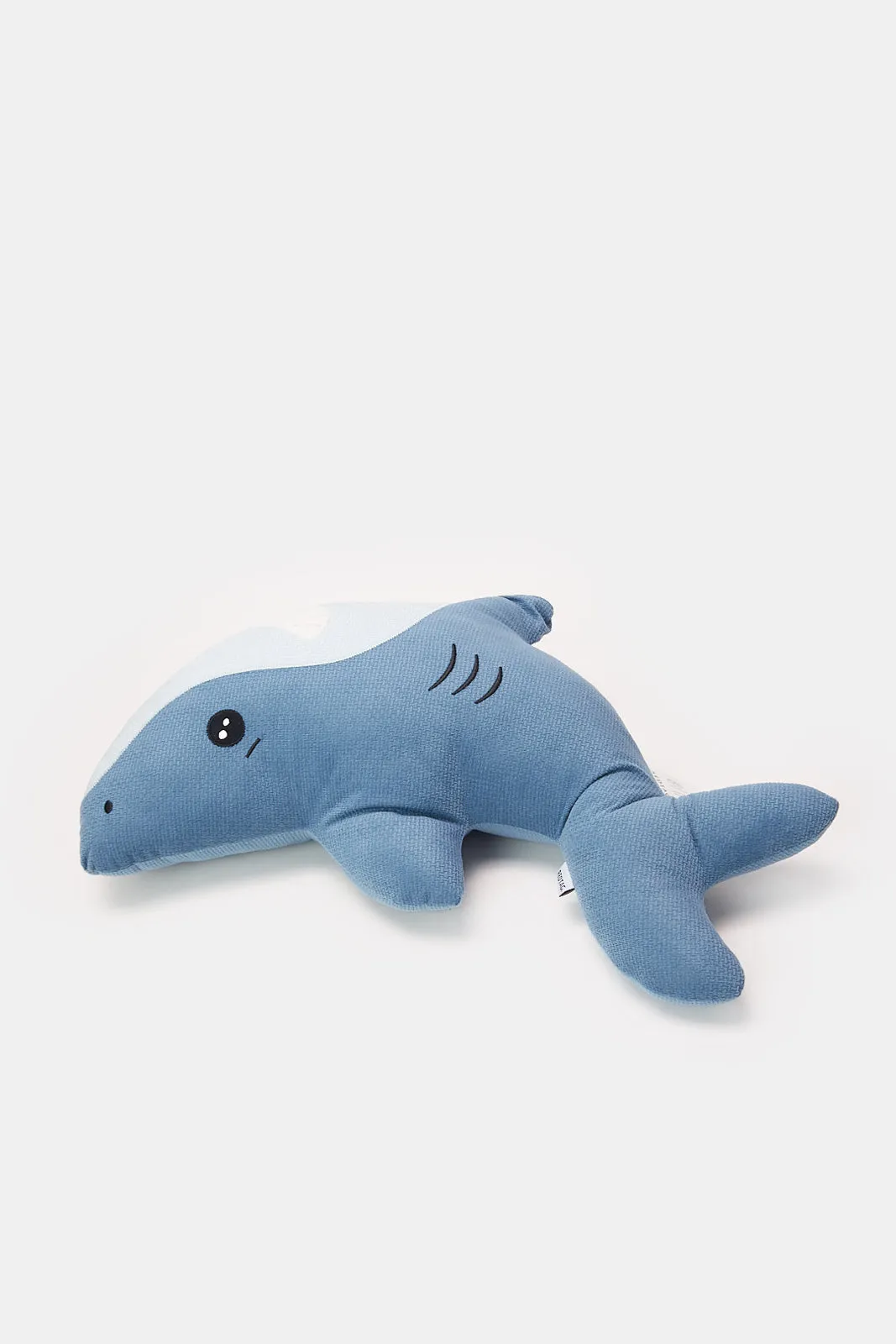 Blue Printed Shark Kids Cushion