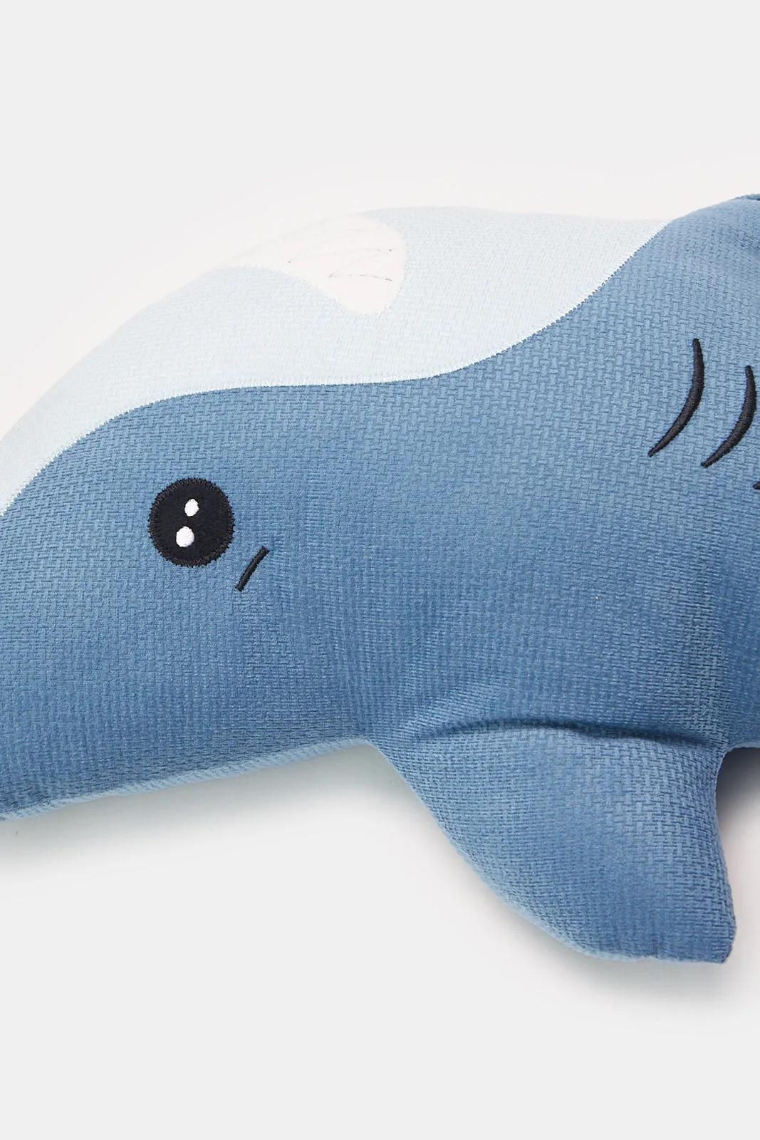 Blue Printed Shark Kids Cushion