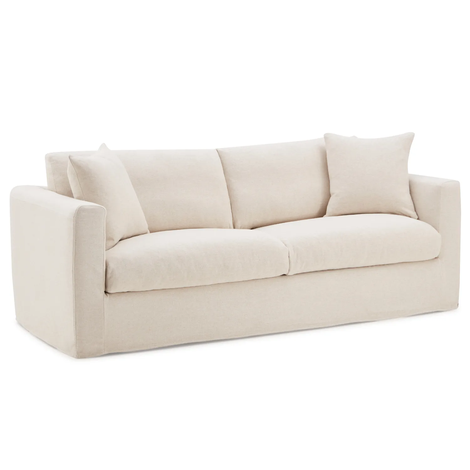 Bungalow 84" Desert Linen Slipcover Sofa