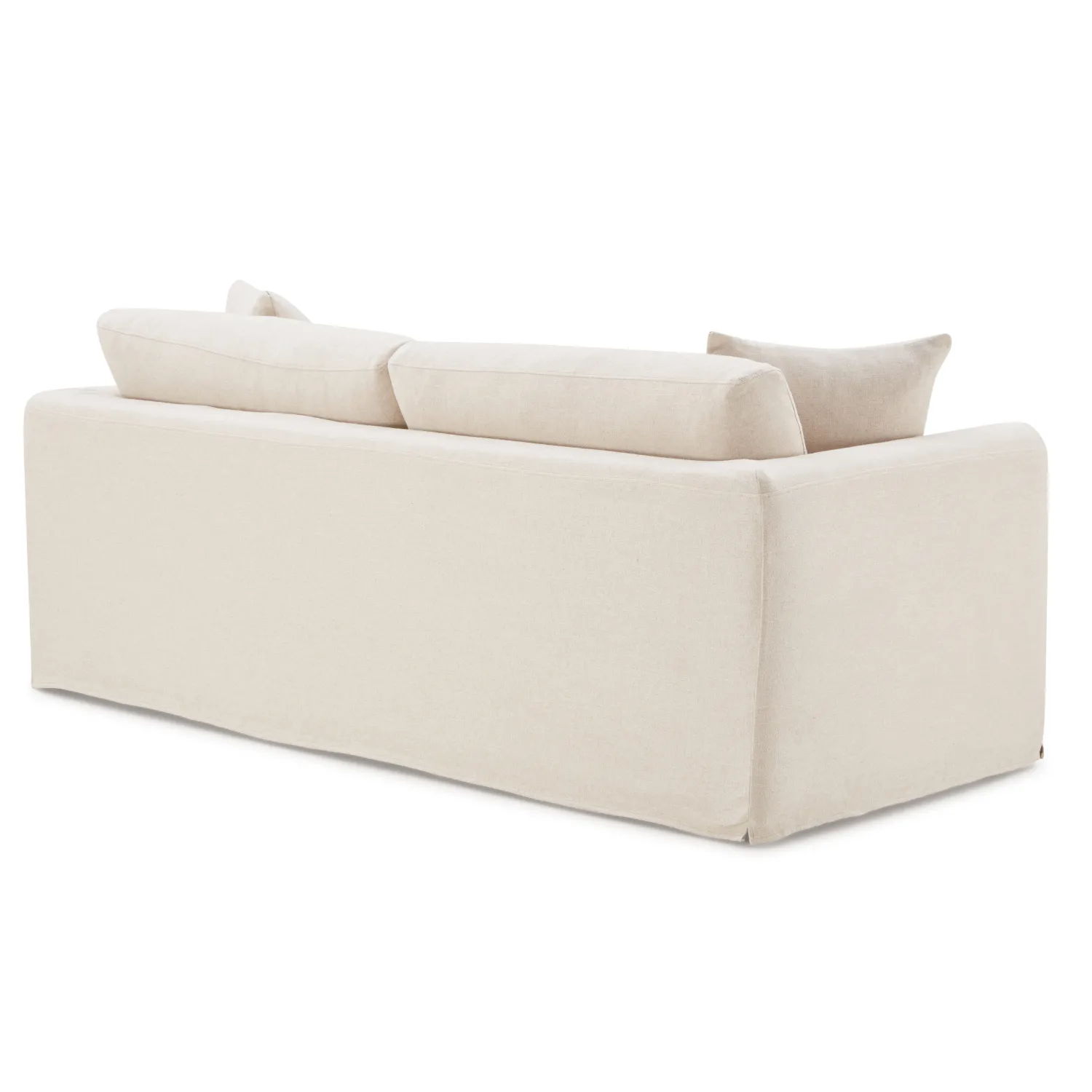 Bungalow 84" Desert Linen Slipcover Sofa