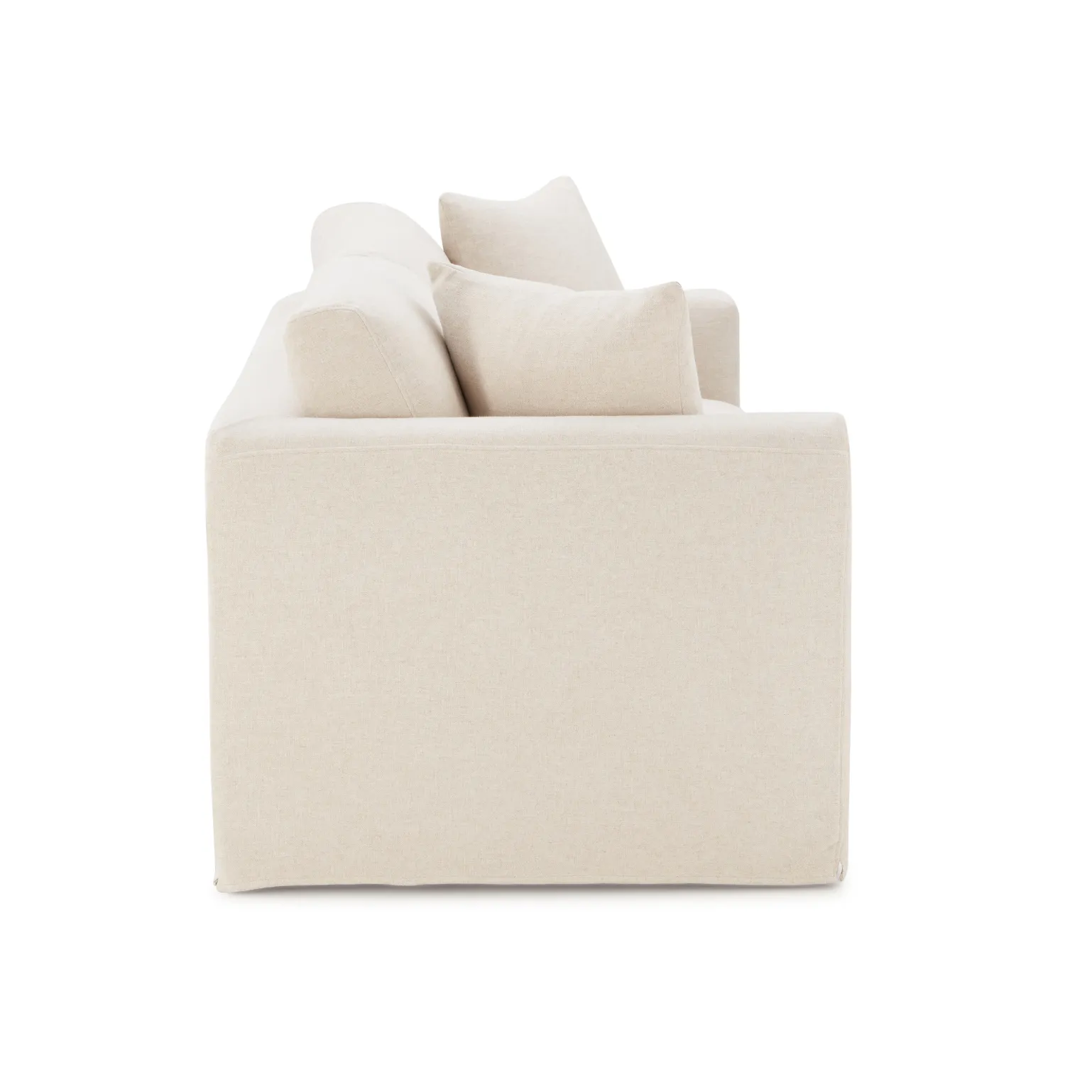 Bungalow 84" Desert Linen Slipcover Sofa