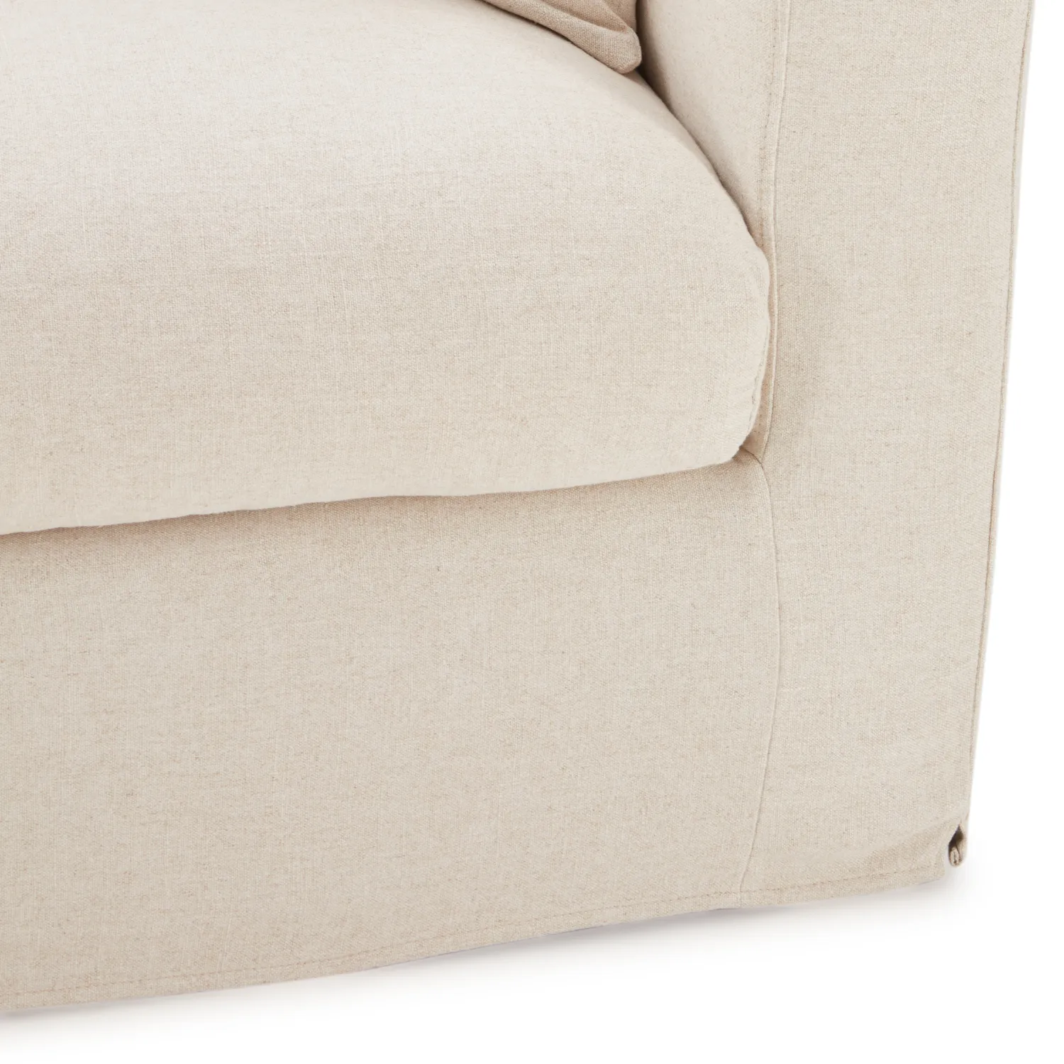 Bungalow 84" Desert Linen Slipcover Sofa