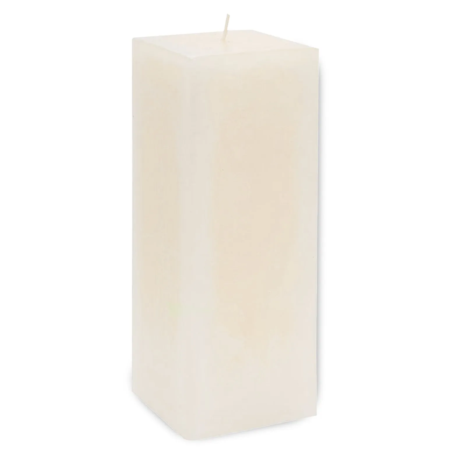 Candle White Square Pillar 20cm