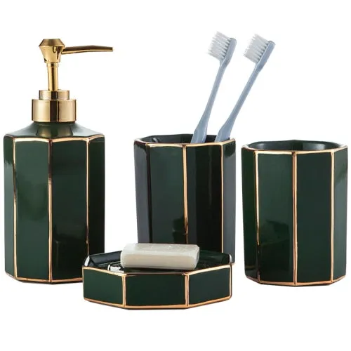 Ceramic Set 4-piece Bathroom Set Bathroom Decoration Accessories
