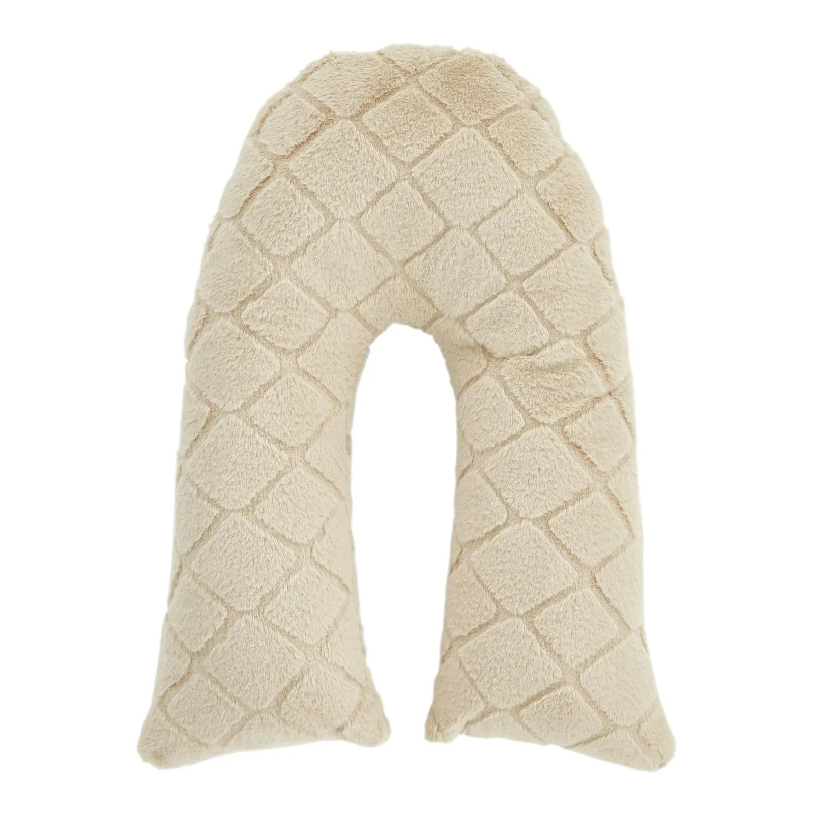 Cosy Diamond V Shaped Cushion Natural