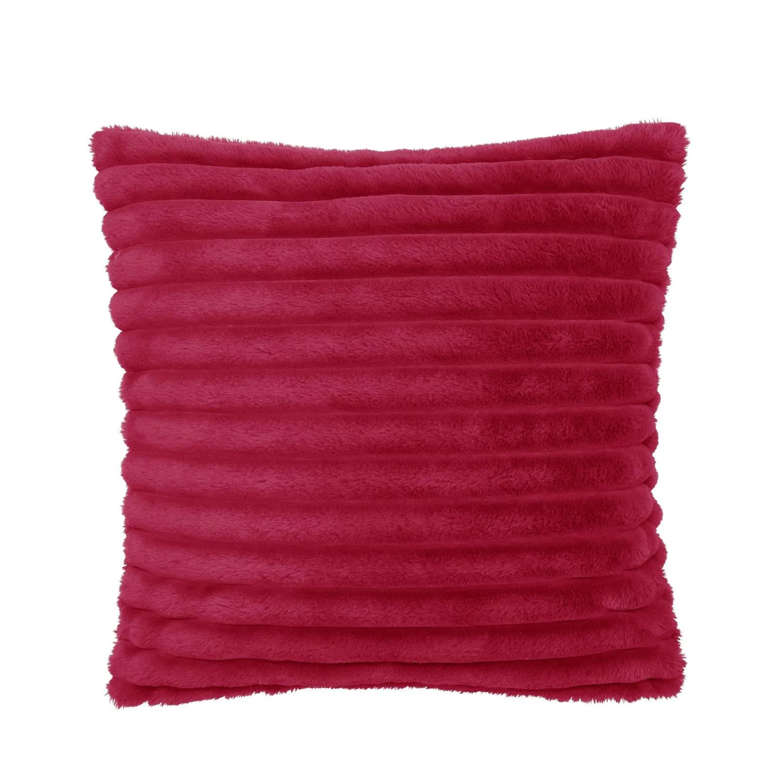 Cosy Ribbed Cushion Hot Pink