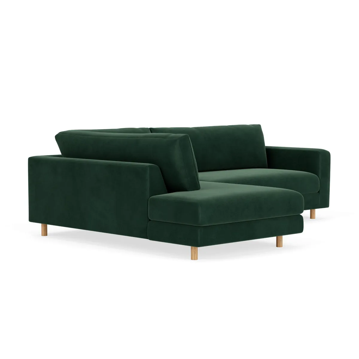 Douglas Velvet Left Corner Sofa