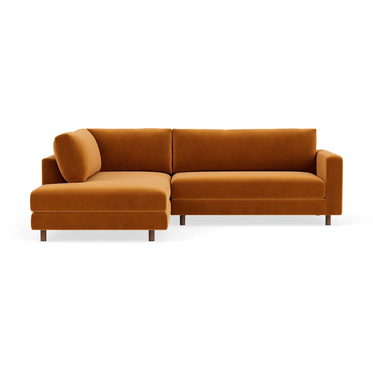 Douglas Velvet Left Corner Sofa