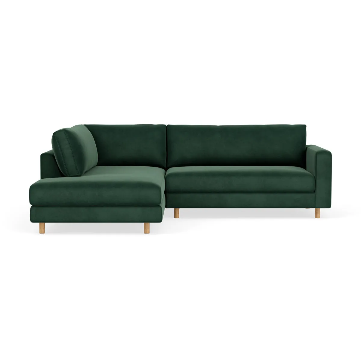 Douglas Velvet Left Corner Sofa