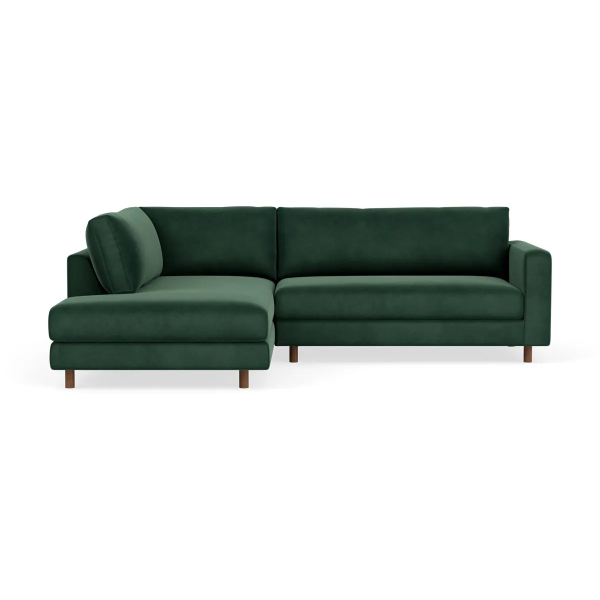 Douglas Velvet Left Corner Sofa