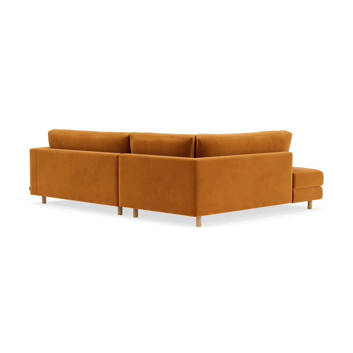 Douglas Velvet Left Corner Sofa