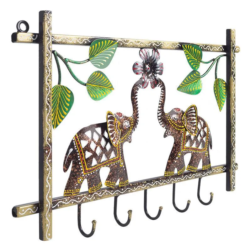Gajraja Handcrafted Keyholder - Brown