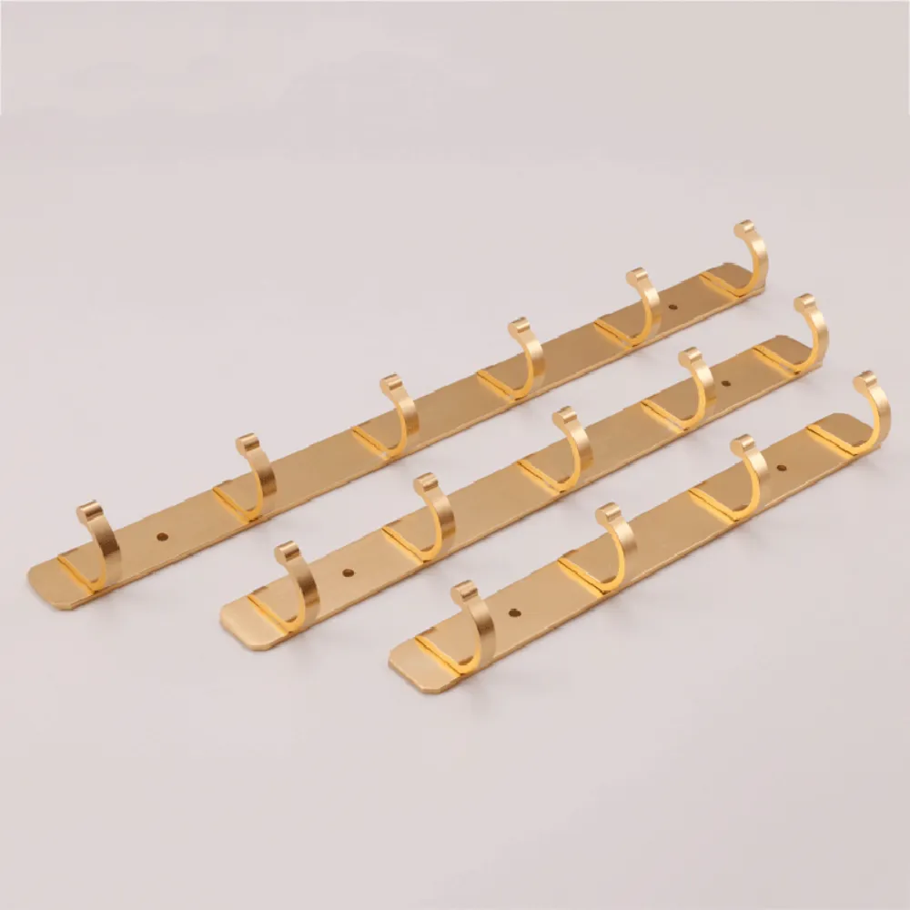 Golden Space Aluminum Wall Hanging Storage Hooks