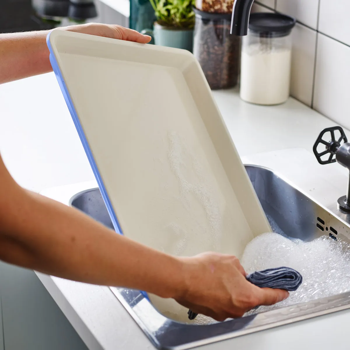GreenLife Ceramic Nonstick 18" x 13" Cookie Sheet | Periwinkle