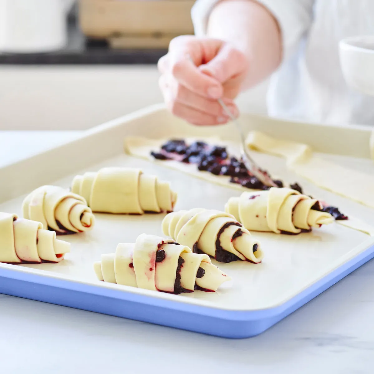 GreenLife Ceramic Nonstick 18" x 13" Cookie Sheet | Periwinkle