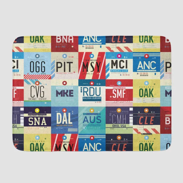 L Airports USA - Bath Mat