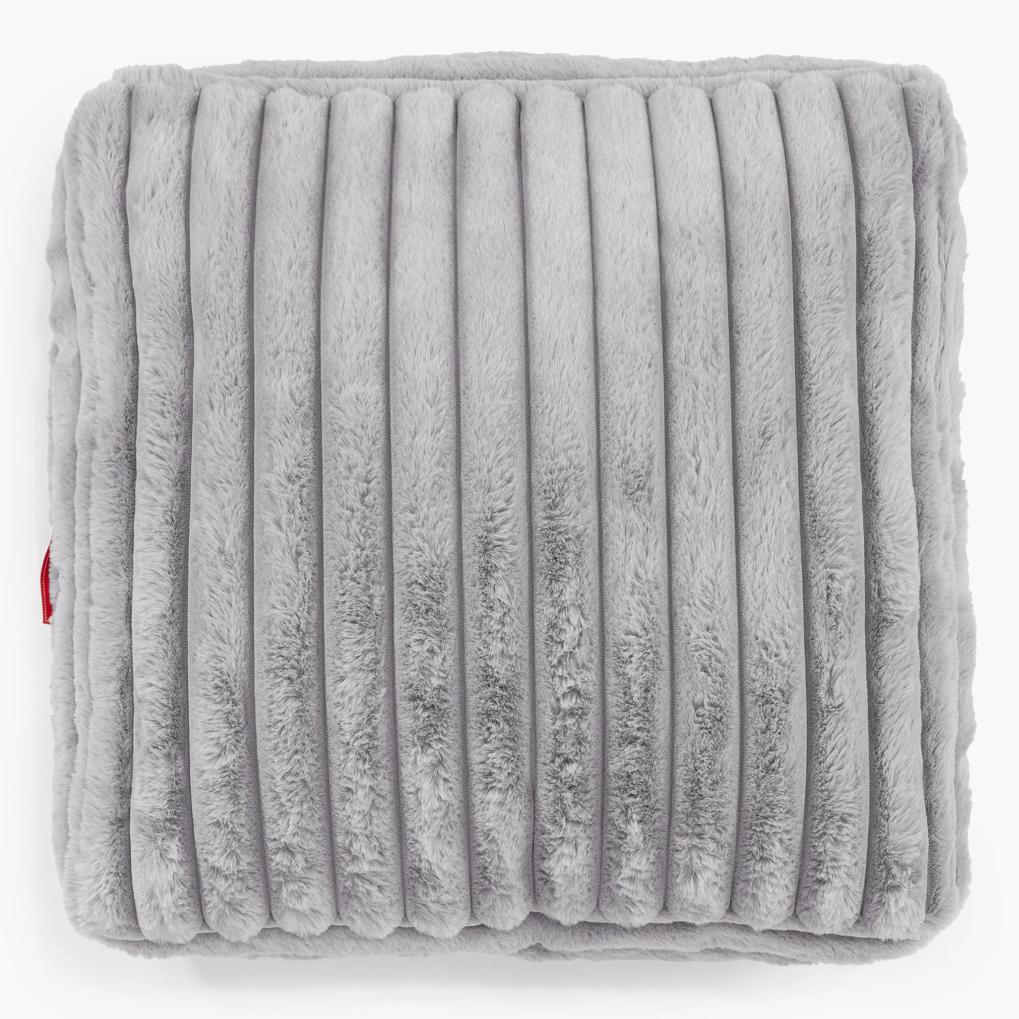 Large Floor Cushion - Ultra Plush Cord Grey