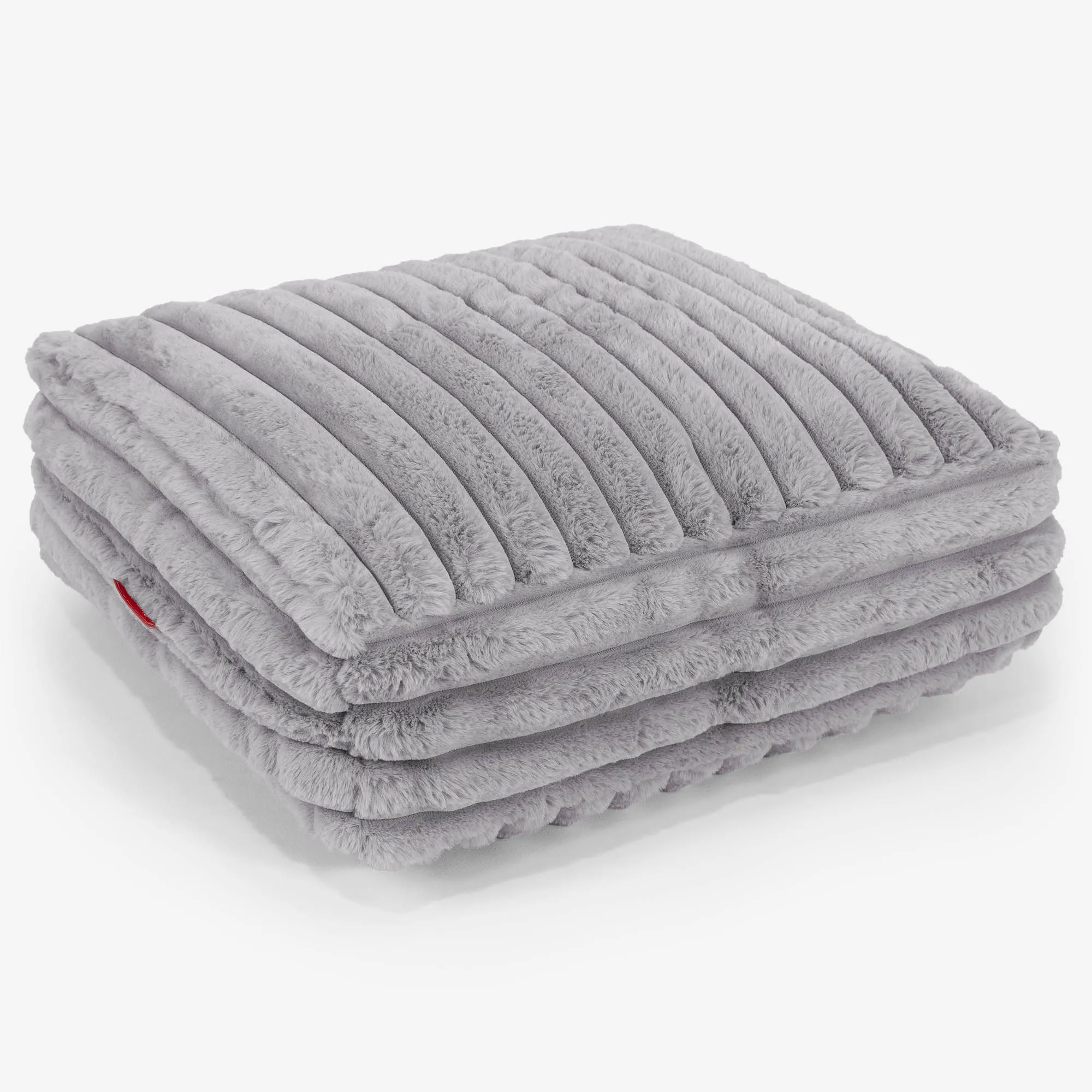 Large Floor Cushion - Ultra Plush Cord Grey