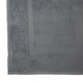 Lodge Linen Graphite Bath Mat 285gm, 58x76cm
