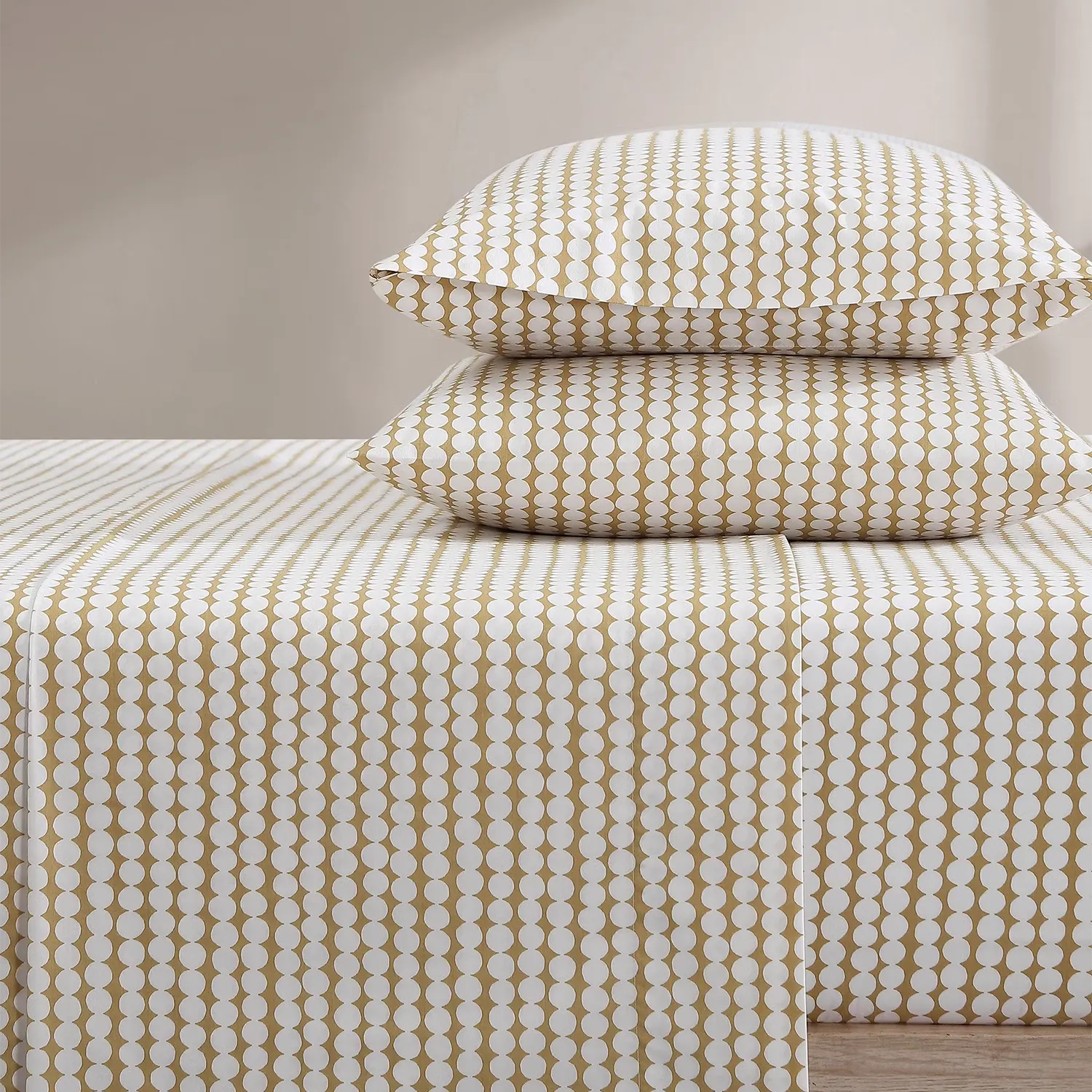 Marimekko Pikku Rasymatto Queen Sheet Set, white/beige