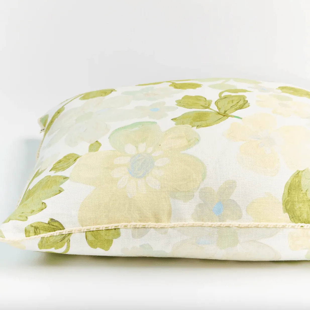 Mini Pastel Floral Green Cushion | 50cm