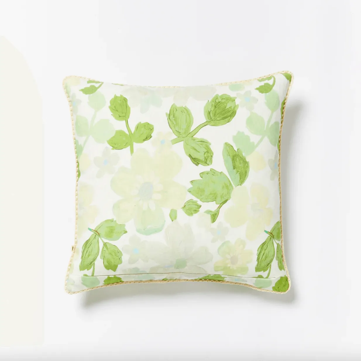 Mini Pastel Floral Green Cushion | 50cm